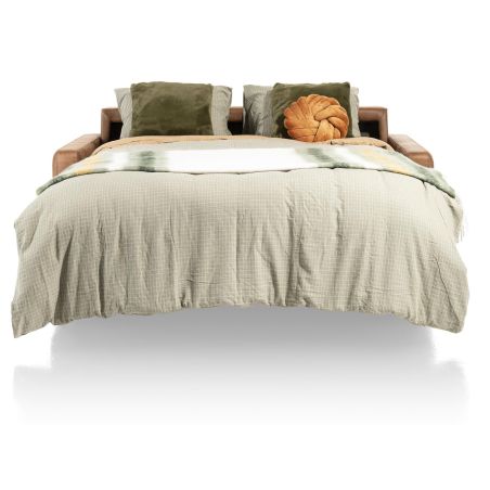 Veymont, convertible 2.5-places 140 cm. - tissu secilia cognac - Henders and Hazel