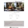 Veymont, convertible 2.5-places 140 cm. - tissu secilia cognac - Henders and Hazel