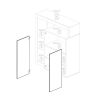 Bar design 2 portes BURGA 108 cm - proposé en 2 finitions