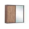 Armoire 240 cm CLARA avec 2 portes coulissantes