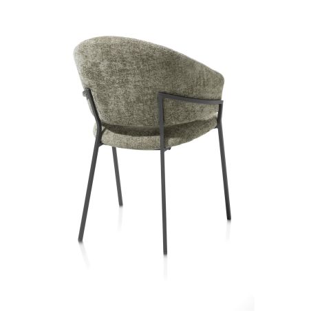Leyla, fauteuil - tissu Vulcano