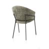 Leyla, fauteuil - tissu Vulcano