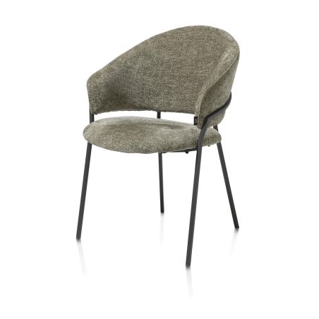 Leyla, fauteuil - tissu Vulcano