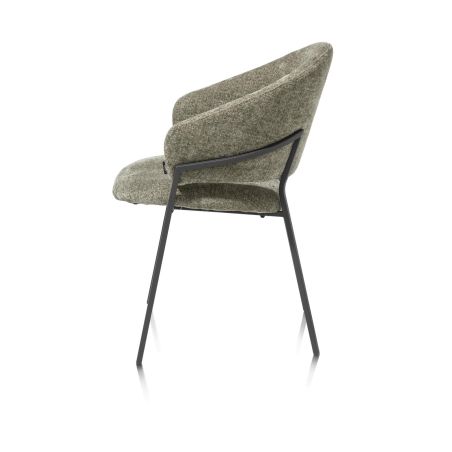 Leyla, fauteuil - tissu Vulcano