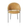 Leyla, fauteuil - tissu Vulcano