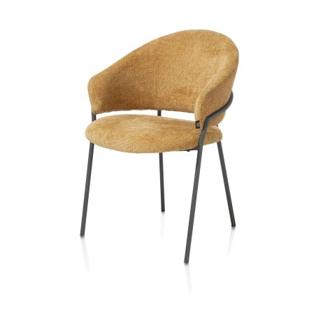 Leyla, fauteuil - tissu Vulcano