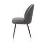 Leo, chaise - cadre rough off black - tissu Pala (knock down)