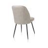 Leo, chaise - cadre rough off black - tissu Pala (knock down)