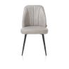 Leo, chaise - cadre rough off black - tissu Pala (knock down)