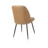 Leo, chaise - cadre rough off black - tissu Pala (knock down)