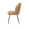 Leo, chaise - cadre rough off black - tissu Pala (knock down)