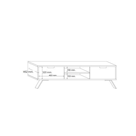 Meuble TV MAJORQUE 156 cm