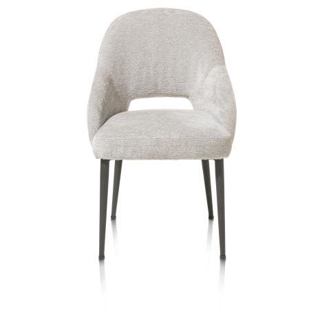 Nikolas, chaise - gris (RAL 7022) - tissu Enzo (knock down) - Henders and Hazel