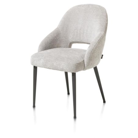 Nikolas, chaise - gris (RAL 7022) - tissu Enzo (knock down) - Henders and Hazel