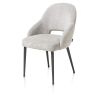 Nikolas, chaise - gris (RAL 7022) - tissu Enzo (knock down) - Henders and Hazel
