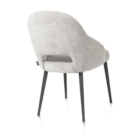 Nikolas, chaise - gris (RAL 7022) - tissu Enzo (knock down) - Henders and Hazel