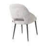 Nikolas, chaise - gris (RAL 7022) - tissu Enzo (knock down) - Henders and Hazel