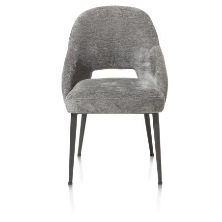 Nikolas, chaise - gris (RAL 7022) - tissu Enzo (knock down) - Henders and Hazel