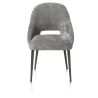 Nikolas, chaise - gris (RAL 7022) - tissu Enzo (knock down) - Henders and Hazel