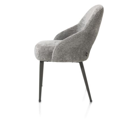 Nikolas, chaise - gris (RAL 7022) - tissu Enzo (knock down) - Henders and Hazel