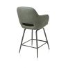 Nikolas, chaise de bar - pivotante - graphite (RAL 7022) - tissu Pala - Henders and Hazel
