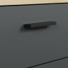 Ensemble meuble TV COOPER en coloris anthracite et chene coast