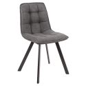 Chaise ANTONIO en tissu anthracite