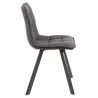 Chaise ANTONIO en tissu anthracite