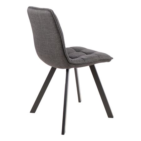 Chaise ANTONIO en tissu anthracite