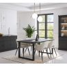 Table 210 cm GABRIEL DARK en décor chêne noir