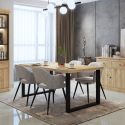Table 210 cm GABRIEL LIGHT en décor chêne clair