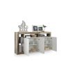 Buffet design 4 portes BURGA 184 cm - proposé en 2 finitions