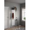 Portemanteau mural DAWSON en blanc brillant