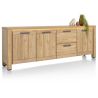 Delmonte, buffet 230 cm. - 3-portes + 2-tiroirs (LED + variateur) - Henders and Hazel
