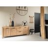 Delmonte, buffet 230 cm. - 3-portes + 2-tiroirs (LED + variateur) - Henders and Hazel