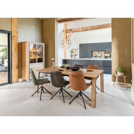 Delmonte, buffet 230 cm. - 3-portes + 2-tiroirs (LED + variateur) - Henders and Hazel