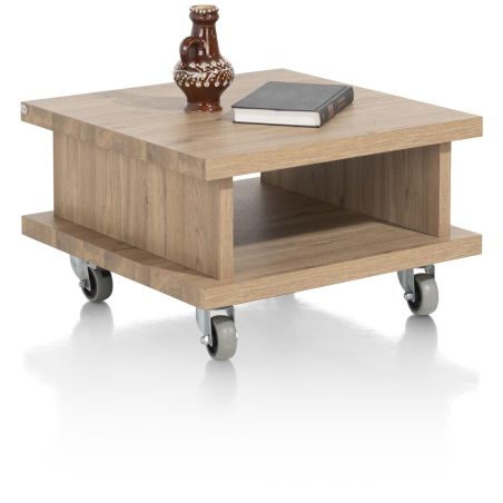 Delmonte, table d'appoint 60 x 60 cm. + 1-niche (+ roues ) - Henders and Hazel