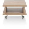 Delmonte, table d'appoint 60 x 60 cm. + 1-niche (+ roues ) - Henders and Hazel