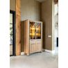 Delmonte, vitrine 110 cm. - 2-portes en verre + 2-portes + 1-tiroir (+ LED) - Henders and Hazel