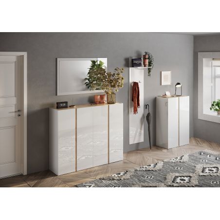 Miroir 110 cm DAWSON en blanc brillant