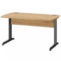 Bureau droit DAVIS 120 cm avec pieds en métal
