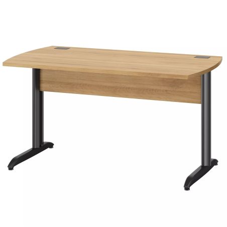 Bureau droit DAVIS 120 cm avec pieds en métal