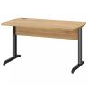 Bureau droit DAVIS 120 cm avec pieds en métal