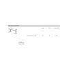 Bureau droit DAVIS 120 cm avec pieds en métal