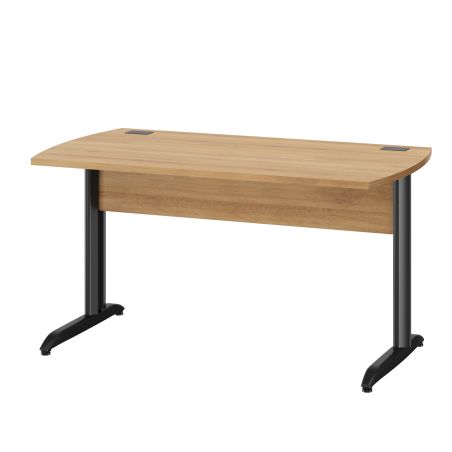 Bureau droit DAVIS 160 cm avec pieds en métal