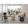 Bureau droit DAVIS 160 cm avec pieds en métal