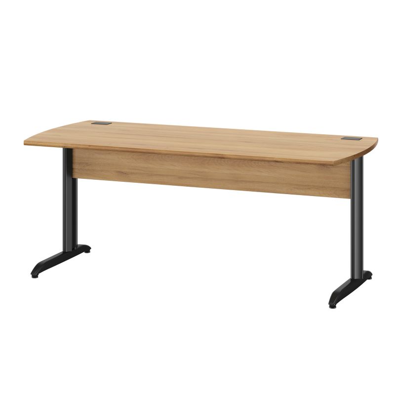 Bureau droit DAVIS 180 cm avec pieds en métal