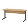 Bureau droit DAVIS 180 cm avec pieds en métal