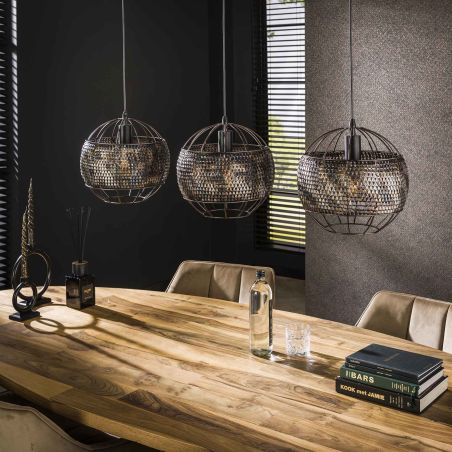 SuspensionCINNA de style industriel avec 3 ampoules incluses