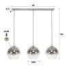 Suspension GABIN avec 3 ampoules incluses